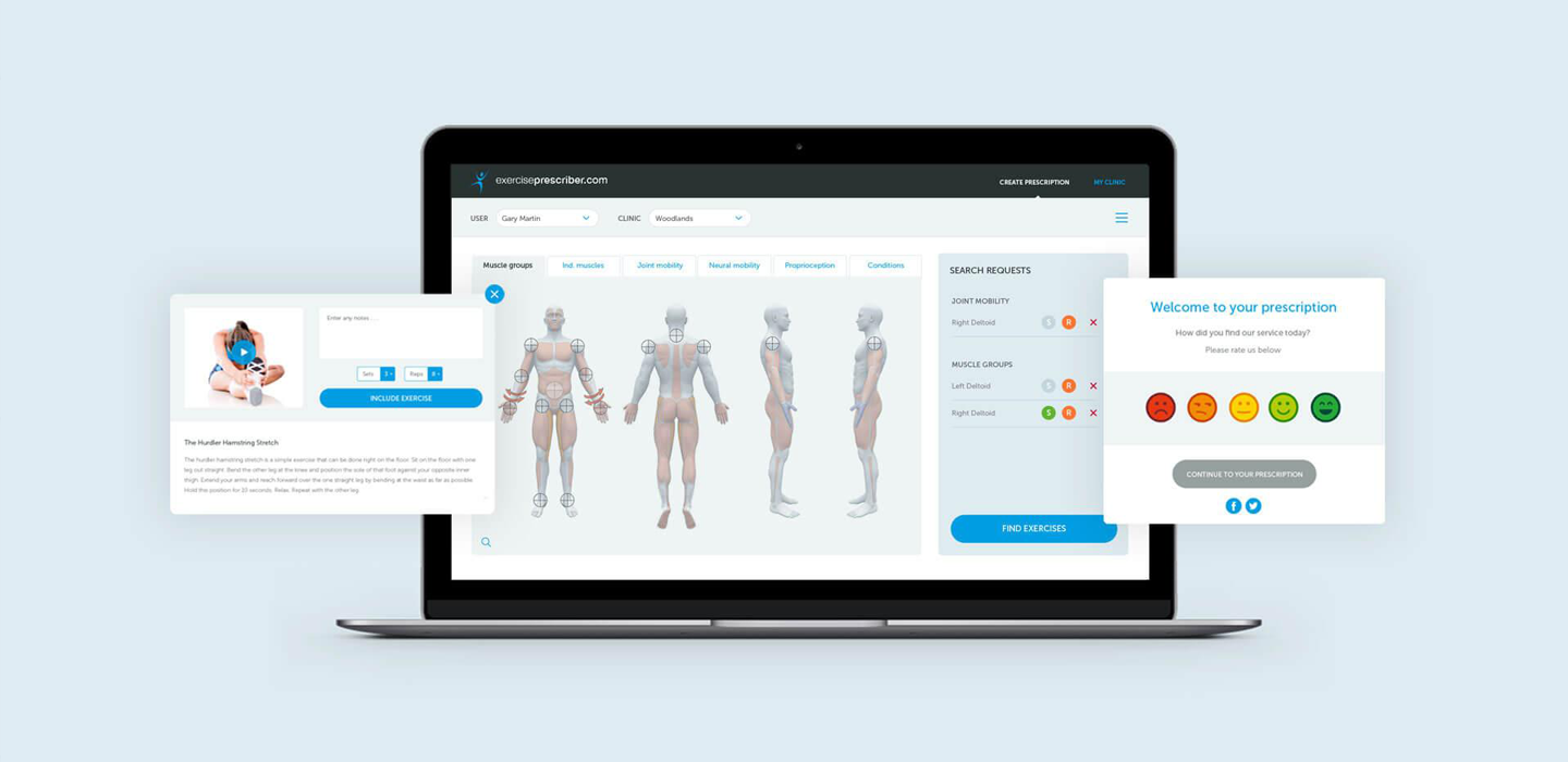 exercise prescriber screens