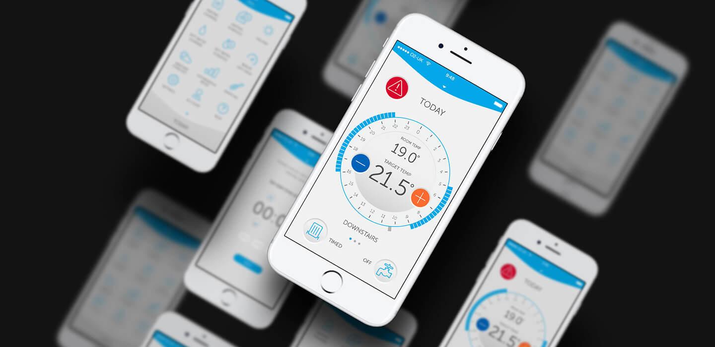 App designs screens for Ideal Heating